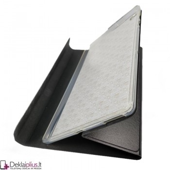 Folio dirbtinos odos atverčiamas dėklas - juodas (Lenovo Tab M10 10.3/M10 Plus (X606F)